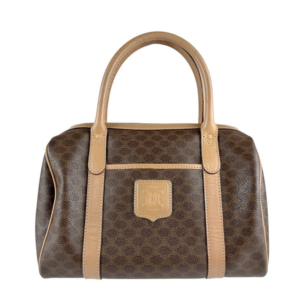 Celine handbag coated Macadam canvas brown - Picture 2 of 4